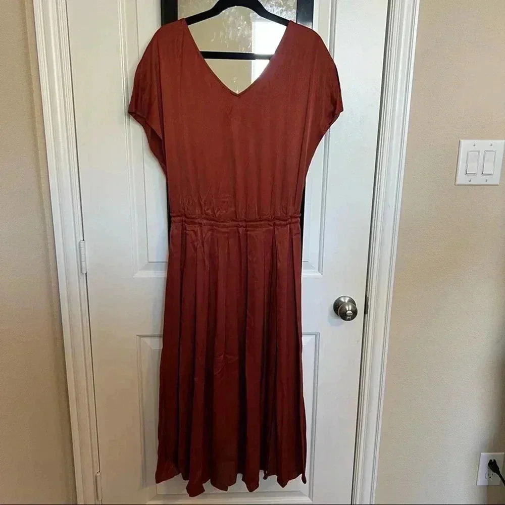 Free People Burnt Orange Dress - Picture 5 of 6
